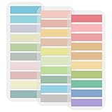 600 Stück Haftstreifen, 3 Stile Haftnotizen Tabs Sticky Notes Klein Haftmarker Pastell Klebezettel...
