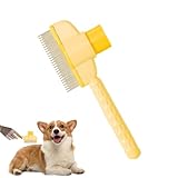 Katzenbürste Gegen Haaren,Ergonomische Klick Reinigungskamm Für Haustiere - Haarbürste Für...