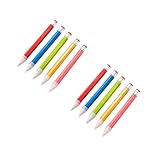 DIYEAH 10 Stück Teiliges Große Holzbleistifte mit Schutzkappe Bunte Jumbo Buntstifte für...