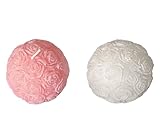 kerzen deko, bubble kerze 2er Set, 6 cm, kugel Rosenduft, geeignet für Wohnzimmer, Schlafzimmer,...