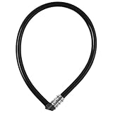 ABUS Kabelschloss 3406C - Zahlenschloss - 55 mm langes Stahlkabel mit Kunststoffummantelung -...