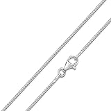 MATERIA Schlangenkette silber 925 - Halskette Damen 1,0mm Silber Kette in 11 Längen 40-120 cm...