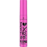 essence I LOVE EXTREME crazy volume mascara, Schwarz, langanhaltend, volumengebend, schwunggebend,...