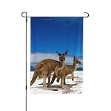 45 x 30 cm Esperence Lucky Bay Beach Kangaroo Western Australia doppelseitig bedruckte Gartenflagge...