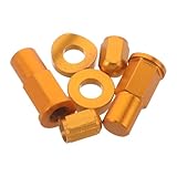 TOYZFRIENDY Aluminium Motorrad Ventilmuttern Set mit Lock Nut und Spacer Bolt Präzise Passform...