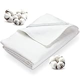 Molton Matratzenauflage ERIKA für 180x200 Betten | 100% zertifizierte Bio-Baumwolle | Extra dünn &...