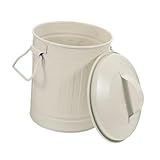 CLISPEED Vintage Eisen Stiftehalter und Kleiner Abfalleimer mit Deckel Multifunktionaler Mini...