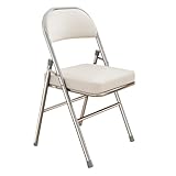 Tragbarer gepolsterter Klappstuhl mit Rückenlehne, keine Montage erforderlich, ideal für Zuhause,...