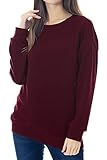 Smallshow Pflege Sweatshirt Langarm T-Shirt Bluse Stillen Pullover Tops Stillshirt Wine M