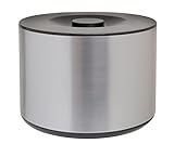 Großer Eiswürfelbehälter 10 Liter in gebürsteter Aluminiumoptik | Eisbox mit Deckel 3-tlg. |...