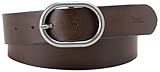 Levi's Damen Circle Buckle Core Gürtel, Braun (Brown), 95 cm (Herstellergröße: 95)