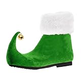 Generisch Stiefeletten Damen Flach Stiefeletten Damen Spitz Weihnachten Damenstiefel Warme...