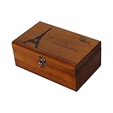 Duroecsain Nähkästchen aus Holz, Nähkorb-Organizer aus Holz | Aufbewahrungsbox aus Holz |...