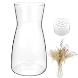 Blumenvase Vasen aus Glas Klarglas Vase für Blumen Glasvase für Tischdeko Transparente Dekorative...