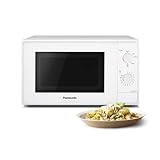 Panasonic NN-E20JWMEPG Mikrowelle mit Glasdrehteller, 20 l, 800 W, Auftaufunktion, 5...