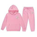 Mädchen-Outfit-Set, Winter-Fleece-Kapuzenpullover und Jogginghose,lässige Kinderkleidung mit...