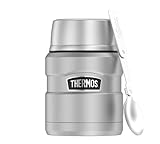 Thermos STAINLESS KING FOOD JAR 0,47l, steel, Thermosbehälter aus Edelstahl mit Löffel, 6h heiß /...