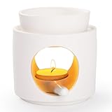 WD&CD Duftlampe aus Keramik, Aromalampe Teelichthalter Aroma Diffuser Stövchen für ätherische...