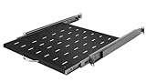 Stalflex Server Netzwerkschrank 19 Zoll 1U 450mm - Serverschrank Hergestellt aus Hochbelastbarer...