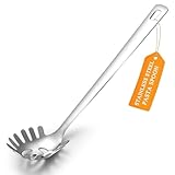 ReaNea Nudellöffel, Spaghettilöffel, Nudelkelle Edelstahl Nudelzange und Spaghettizange,...