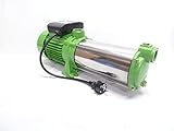 CHM GmbH® Kreiselpumpe 1,5 KW 8400 L/h 8,5 Bar Gartenpumpe Edelstahl Wasserpumpe Pumpe mit...