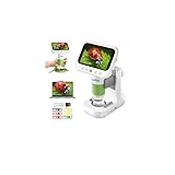 OUTACT Digital Microscope for Kids, Mikroskop Handy mit 8 Einstellbaren LED Licht, Digital Mikroskop...