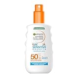 Garnier Sonnencreme LSF 50+ für Kinder, Wasserfest und resistent gegen Sand, Ambre Solaire Kids...