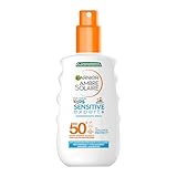 Garnier Sonnencreme LSF 50+ für Kinder, Wasserfest und resistent gegen Sand, Ambre Solaire Kids...