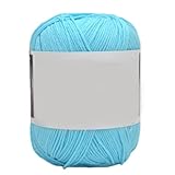 Limtula 1 Rolle weiches Baumwollgarn zum Stricken, weiches Häkelgarn für handgefertigte Projekte,...