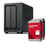 Synology DS725+ 4TB Bundle Western Digital (WD Red Plus 2X 2TB) 2 Bay Plus Serie mit Ryzen R1600,...