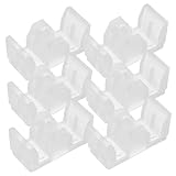 iplusmile 6 Stück Teiliges Duschglas Schiebetür Bodenführung Kompatibel Silikon Kollisionsblock...