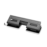 Herlitz 1610880 Doppel-Locher 1,5 schwarz mit Anschlagschiene (Doppel-Locher)