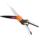 HOME It® Grasschere 180 Grad - Schwarz, Orange & Weiß Grasschere mit Stiel
