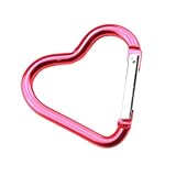 Niedlicher Karabinerhaken – niedliche Herzform Schlüsselanhänger Clips 12 Stück – Haken für...