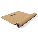 GORILLA SPORTS® Yogamatte Kork - extradick 5mm, Rutschfest aus Naturkautschuk, Nachhaltig und...