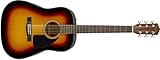 Fender CD-60 Dreadnought V3 DS Akustikgitarre, Walnussgriffbrett, 3-Tone Sunburst, Inklusive...