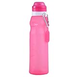 PoLYes Die Silikon-Faltflasche 600ml Design faltbare Trinkflasche Sportflasche