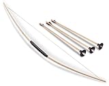 BestSaller 1201 Kinder- und Jugendbogen 118cm aus Eschen Holz, inklusive 3 Pfeile, Natur, 4-teilig...
