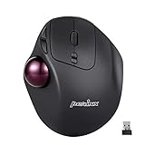 Perixx PERIMICE-717 Kabellose Programmierbare Trackball Maus - 34mm Trackball - 400/1000 DPI - 7...