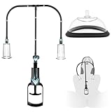 AMZII 3-IN-1 Muschipumpe Vakuumpumpe mit 2 Nippel Sauger Sexspielzeug & Klitoris Sauger für...