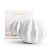 ASTALEA Aroma Diffuser für ätherische Öle weiß Keramik - 100 ml Ultraschall Luftbefeuchter und...