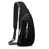 Hossom Brusttasche Herren Sling Schulter Rucksäcke Sling Bag Damen Wasserdicht, Schultertasche...