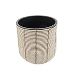 CB Home & Style Pflanztopf Rattan mit Kunststoffeinsatz Pflanzkübel Blumentopf Blumenkübel (Natur,...