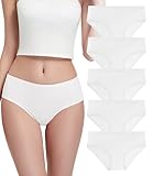 Bobelle Hipster Unterwäsche Damen 5er Pack, Baumwoll Slips Atmungsaktiv Bequeme Unterhosen Weich...