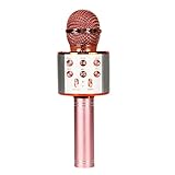 Gcroet Wireless Mikrofon singen Mikro-Spielzeug-Karaoke-Ausrüstung für 4-12-jährige Jungen...