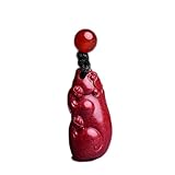 ZZHYGM Halsketten Feng Shui Zimt Reichtum Halskette Authentische Jade -Anhänger Heilung Chakra...