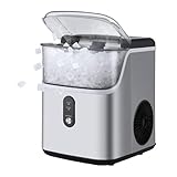 Eiswürfelmaschine, Eiswürfelbereiter 9 Würfel in 6 Minuten fertig, 12 KG in 24h, Selbstreinigende...