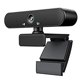 Webcam Ultra HD 1080P Ohne Treiber Web Kamera Mikrofon-/Autofokus-Unterstützung Videokonferenzen...