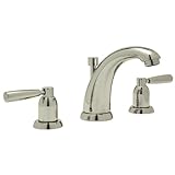 Rohl U.3860LS-STN-2 Perrin und Rowe Waschbeckenarmatur mit C-Auslauf, Nickel satiniert