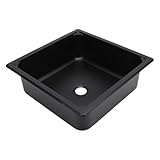 AOWINHIT Einzelbecken-Barspüle, Edelstahl 304, Quadratische Küchenspüle mit 40 Mm Abflussloch...
